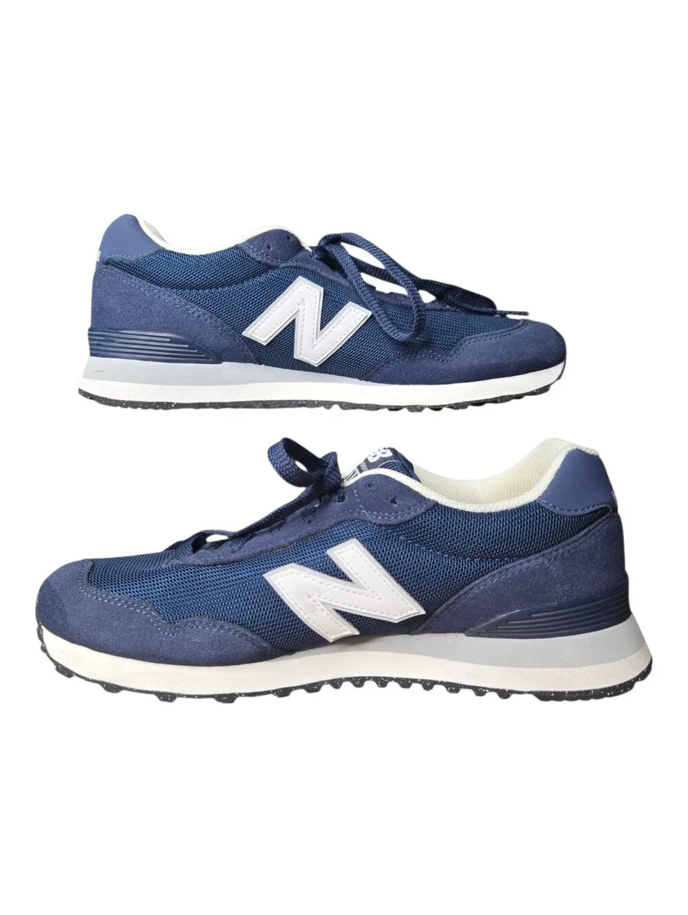 New Balance Mens Navy Blue Classics 515 VR Suede Sneakers Size 10